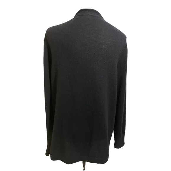 Cashmere charter club luxury open front cardigan black. Size medium cashmere - Picture 6 of 12